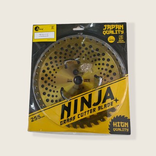 ใบมีดตัดหญ้า NINJA ไทเทเนี่ยม (ทอง) ใบวงเดือน 10 นิ้ว40T x 3E (แท้)     (01-0193)