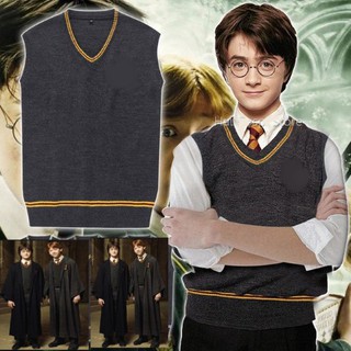 *พร้อมส่ง*(ผู้ใหญ่)เสื้อกั๊กแฮรี่พอตเตอร์สีเทาเข้ม harry potter vest