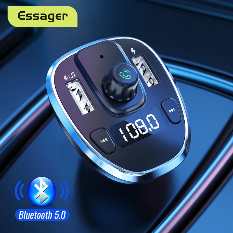 essager-เครื่องส่งสัญญาณ-fm-บลูทูธไร้สาย-5-0-อินเตอร์เฟส-usb-ที่ชาร์จในรถ-เพลงฟังบลูทูธ-ที่ชาร์จในรถ-two-in-one-รถ-บลูทูธ-mp3-ที่ชาร์จในรถ