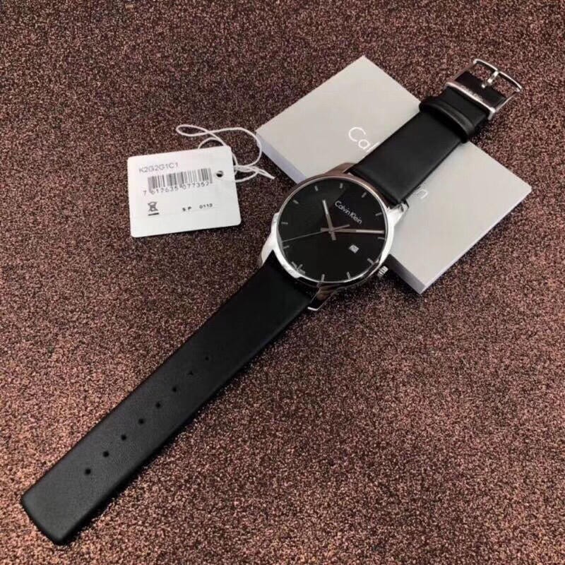 ck-นาฬิกาแฟชั่นเรียบง่ายในเมืองซีรีส์ธุรกิจเข็มขัดนาฬิกาผู้ชายแบบสบาย-ๆ-ของ-k2g2g1cx-เปลือกสีดำสีเงิน