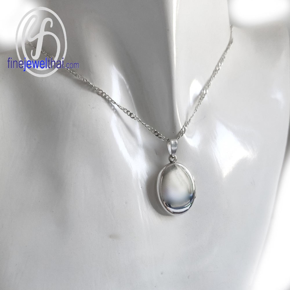 finejeweltha-ล็อกเก็ต-ทรงรี-ล็อกเก็ตเงินแท้-แกะสลักได้-ล็อกเก็ตใส่รูป-locket-silver-pendant-p118500