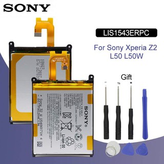 Sony แบตเตอรี่ LIS1543ERPC Sony Xperia Z2 L50T D6502 D6503 L50 L50W L50U LIS1543ERPC 3200mAh