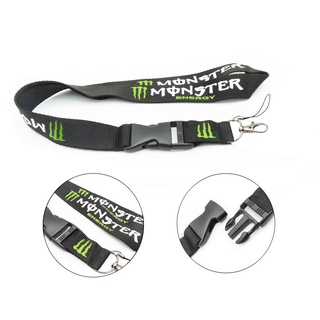 สายคล้องคอ Monster Energy สำหรับโทรศัพท์มือถือและพวงกุญแจ เชือกป้องกันการสูญหาย