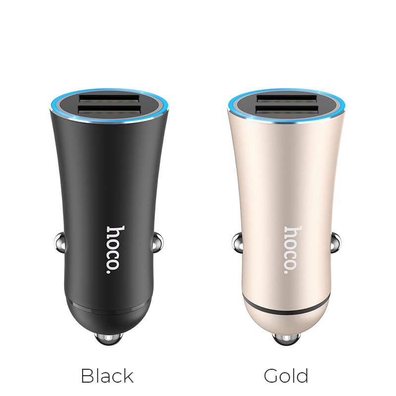 hoco-z30a-ที่ชาร์จในรถ-อลูมิเนียม-ที่ชาร์จเสียบที่จุดบุหรี่-easy-route-cigarette-lighter-car-charger