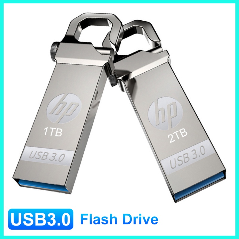ภาพหน้าปกสินค้าHP USB 3.0 แฟลชไดรฟ์ 2TB ความเร็วสูงมินิแบบพกพา HP USB3.0 USB แฟลชไดรฟ์ 2TB โลหะกันน้ำ รถ