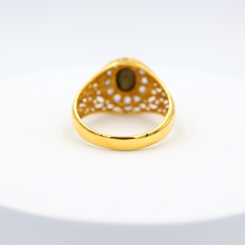 แหวนทองแท้-หลุดจำนำ-size-62-แหวนพลอยสตาร์-ประดับเพชรรัสเซีย