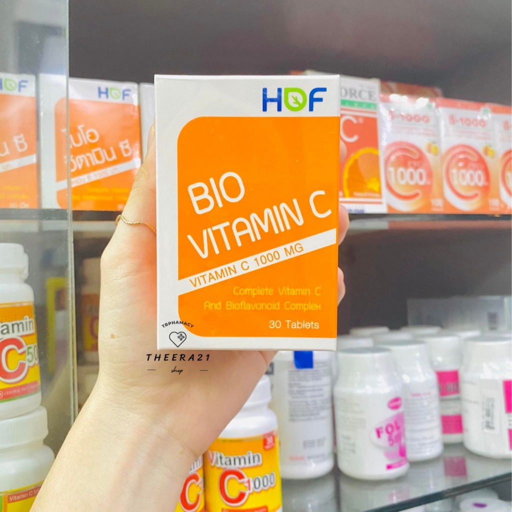 ภาพสินค้าวิตามินซี Bio Vitamin C (HOF) แท้100% ขนาด 1000 mg 30 เม็ด EXP.01/04/2024 จากร้าน c6w4hw1xkx บน Shopee ภาพที่ 1