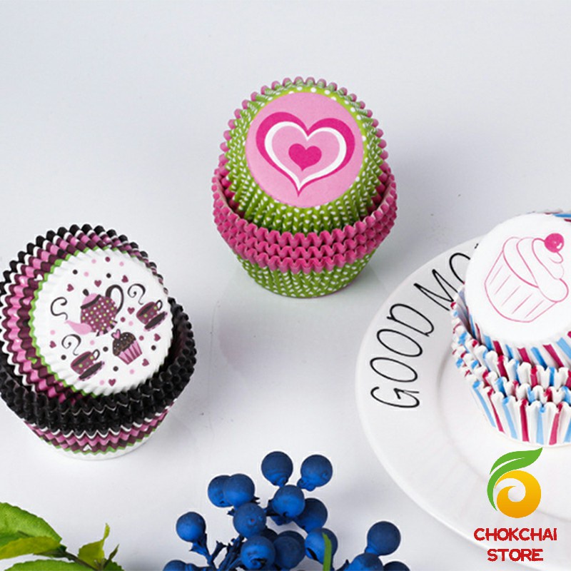 chokchaistore-ถ้วยกระดาษคัพเค้ก-ก้น-5-cm-ทรงกระทงจีบ-cake-cups