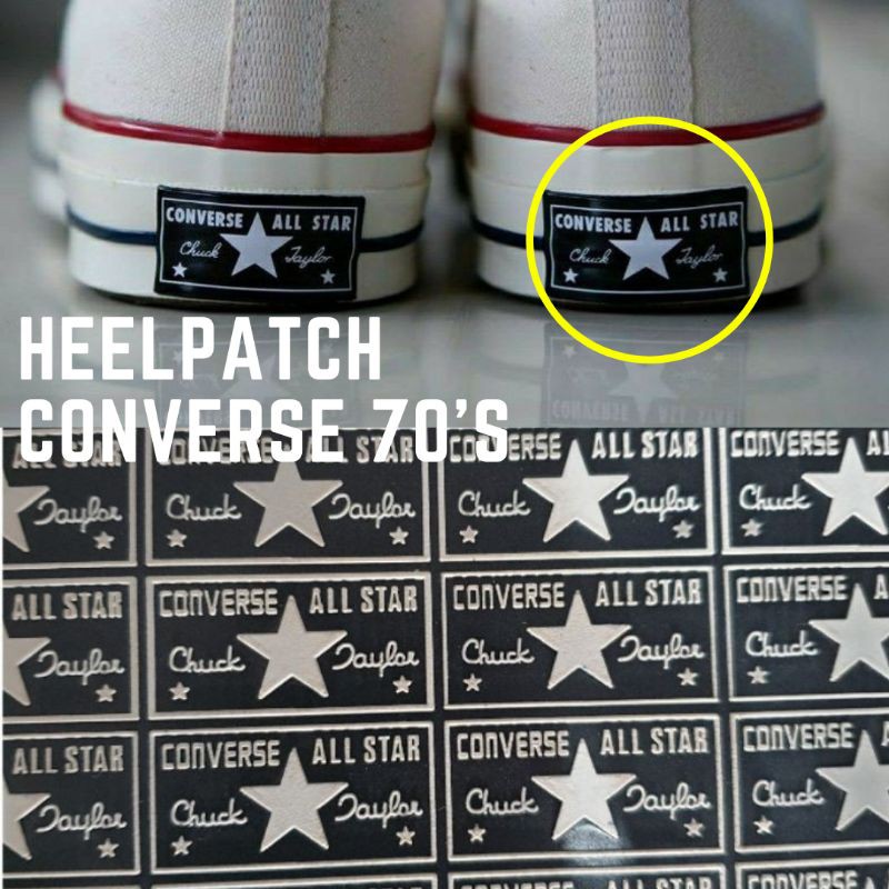 Heel sales patch converse
