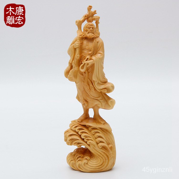 kanghong-yueqing-boxwood-ไม้แกะสลักรูปปั้นพระพุทธรูป-bodhidharma-แกะสลักเครื่องประดับงานฝีมือ-c1xb