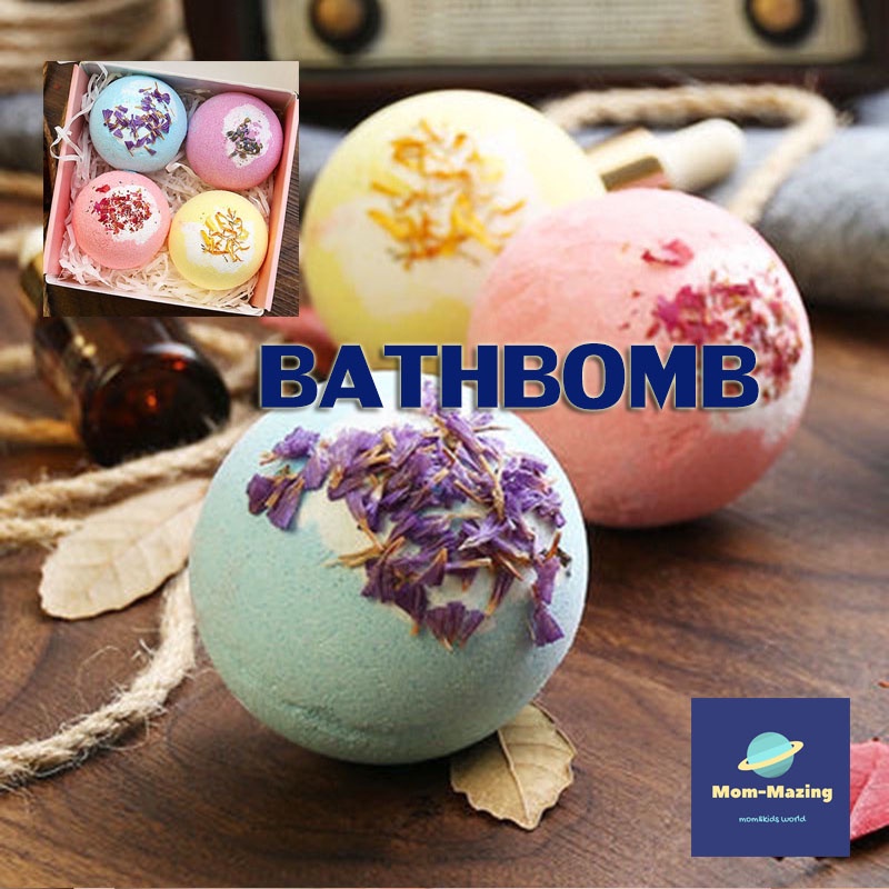 รูปภาพสินค้าแรกของบาธบอม bath bomb bubble bath สบู่แช่ตัว สบู่ทำสปา กลิ่นดอกไม้ อโรม่า