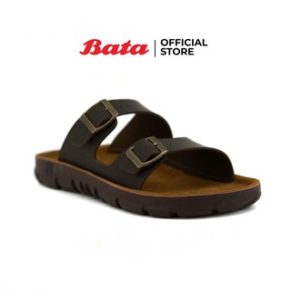 ภาพขนาดย่อของสินค้าBata MEN'S Sandal รองเท้าแตะชายแบบสวม สีน้ำตาล รหัส 8644054