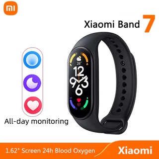 【มาเร็ว】Xiaomi Mi Band 7 นาฬิกาข้อมือสมาร์ทวอทช์ หน้าจอ AMOLED วัดอัตราการเต้นหัวใจ