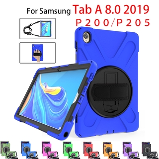 เคสโทรศัพท์ซิลิโคนกันกระแทกสําหรับ Samsung Tab A 8 . 0 2019 P 200 / P205
