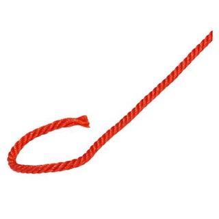 Dee-Double เชือกไนลอน 4 มม. x 285 ม. สีแดง วัสดุก่อสร้าง อุปกรณ์รั้ว เชือก เชือกกั้น