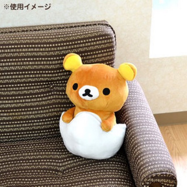 แท้-100-จากญี่ปุ่น-ตุ๊กตา-ซานเอ็กซ์-รีลัคคุมะ-san-x-rilakkuma-tamagotch-theme-egg-cushion-egg-plush-doll