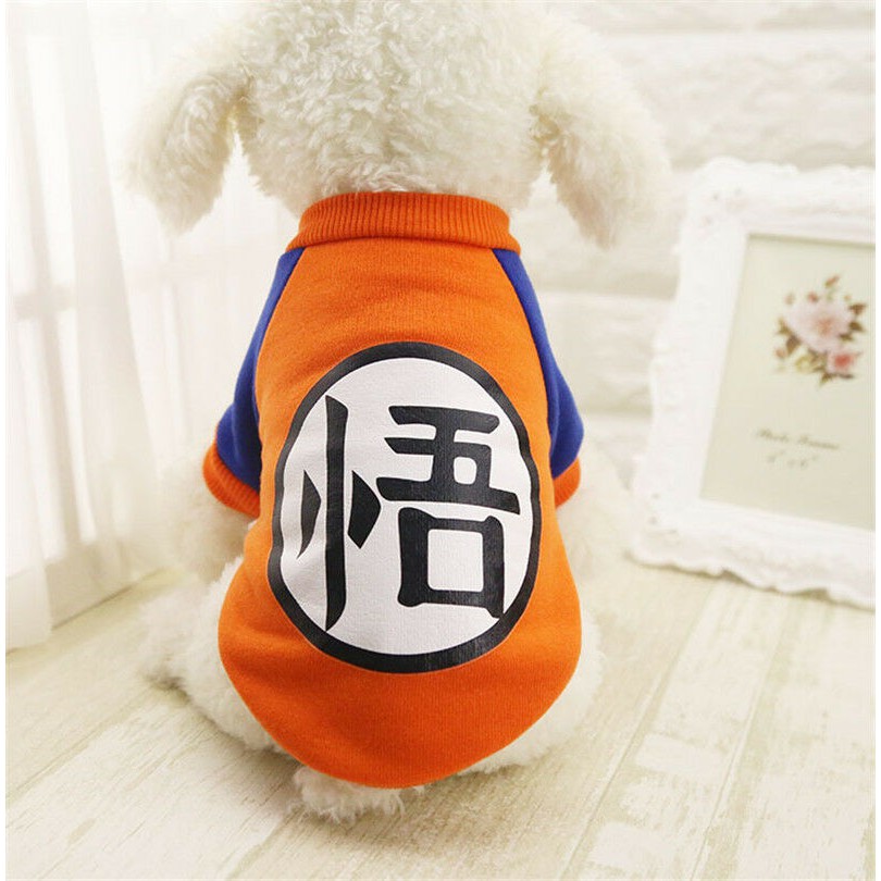 เสื้อสุนัข-เสื้อแมว-เสื้อยืดมีแขน-สีส้มสกรีนตัวอักษร-มี-2-ไซส์
