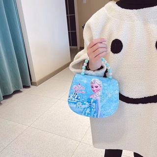 [Frozen] กระเป๋าสะพายไหล่ สําหรับเด็ก | กระเป๋าถือ แฟชั่นทันสมัย สําหรับเด็กผู้หญิง | กระเป๋าเจ้าหญิงเอลซ่าน่ารัก แบบพกพา สําหรับเด็กผู้หญิง