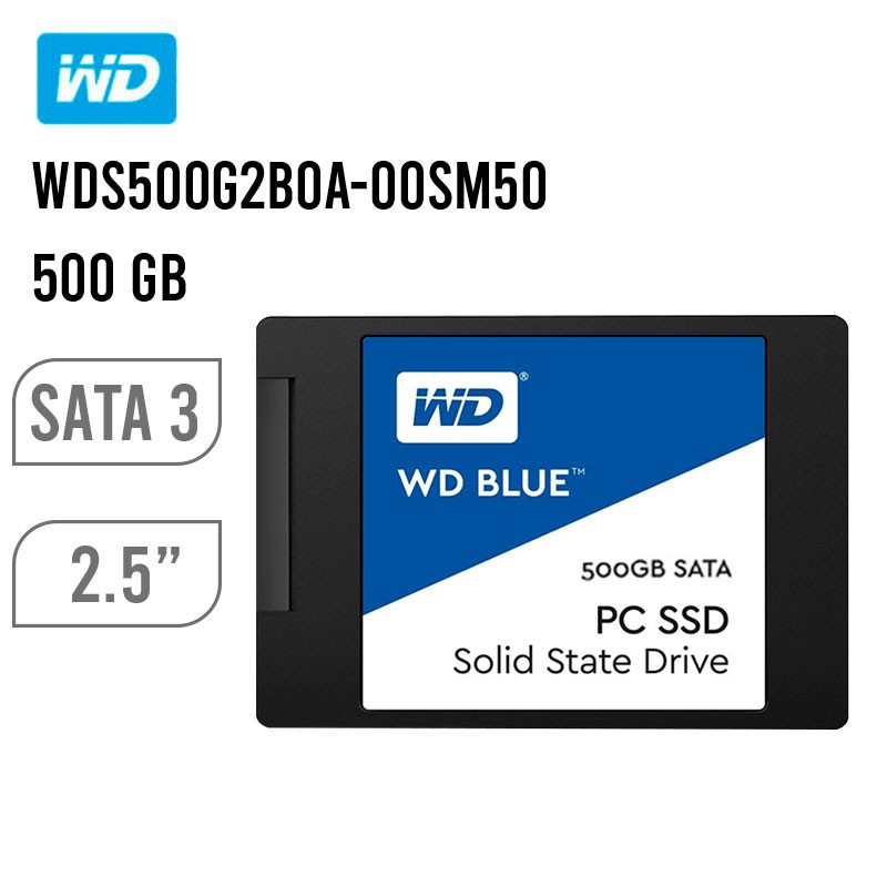 ภาพหน้าปกสินค้า250GB / 500GB / 1TB SSD (เอสเอสดี) WD BLUE SATA SA510 (WDS500G2B0A) 3D NAND ประกัน 5 ปี จากร้าน hardware_corner บน Shopee