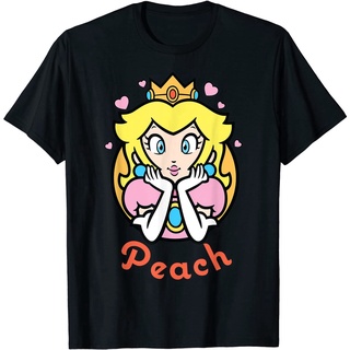 【🔥🔥】100%cotton เสื้อ ยืด ผ้า มัด ย้อม Nintendo Super Mario Princess Peach Portrait Graphic T-Shirt T-Shirt men เสื้อ ย