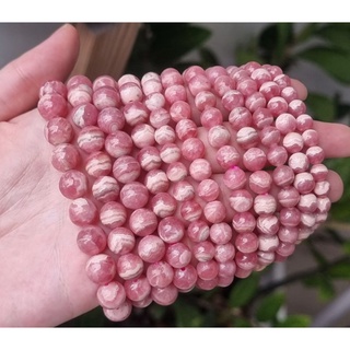 โรโดโครไซต์/โรโดโครไซท์ Rhodochrosite รุ่นริ้วขาว