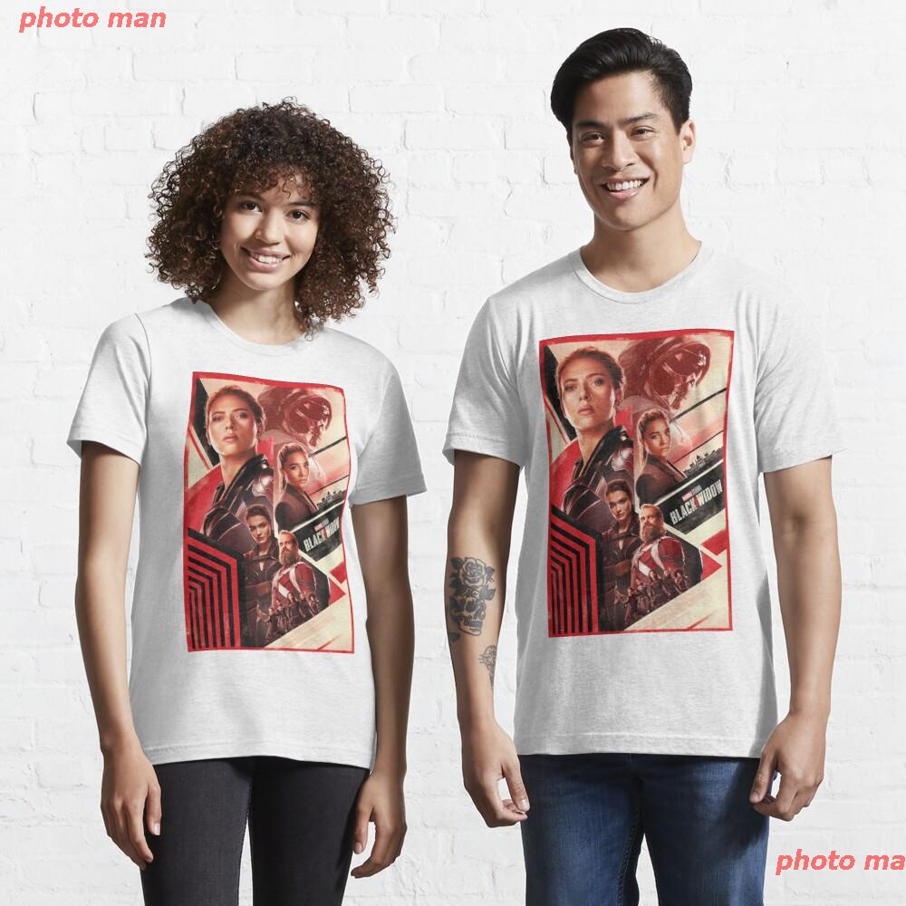 photo-man-แบล็ค-วิโดว์-เสื้อblack-widow-เสื้อยืดผู้ชาย-black-girl-essential-t-shirt-ผู้ชาย