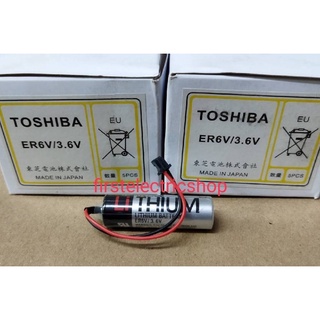 Lithium Battery ER6V (3.6V) Toshiba ขั้วดำเล็ก * ทางร้านตรวจเช็คไฟทุกก้อนก่อนส่ง มั่นใจไฟเต็ม 100% *