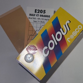 Rosco Filters E205 1/2 Ct Orange ( 2 SHEET )