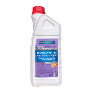 น้ำหล่อเย็น น้ำหม้อน้ำ RAVENOL COOLANT & ANTIFREEZE สูตร HOT CLIMATE ขนาด 1.5 ลิตร ( ไม่ผสมน้ำ )