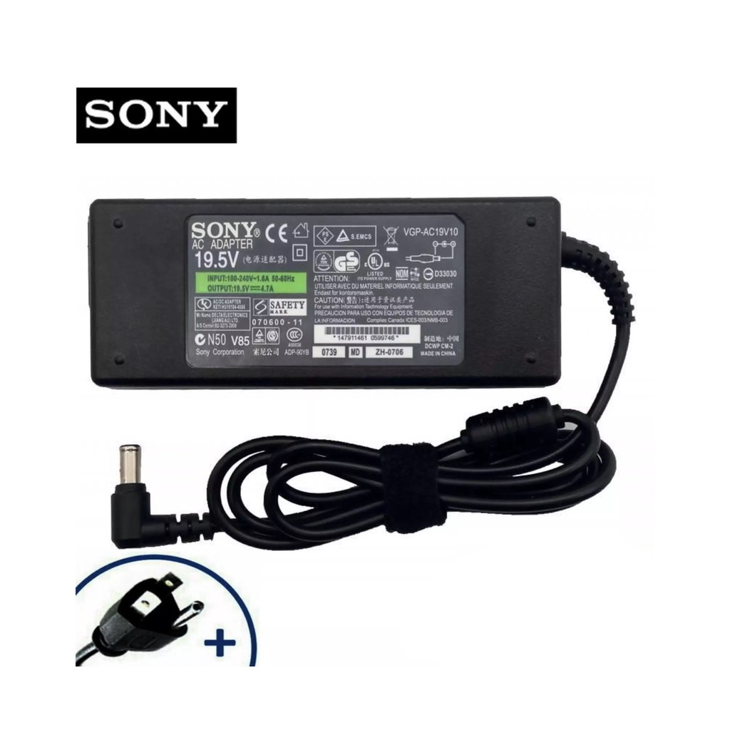 ที่ชาร์จโน๊ตบุ๊ค-สายชาร์จโน๊ตบุ๊ค-notebook-adapter-sony-19-5v-4-7a-90w-jack-sizes-6-5-4-4mm-สินค้ารับประกัน-1-ปี