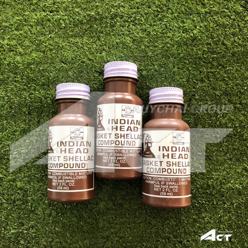 แชลค ตราคนป่า (น้ำมันแชลค) INDIAN HEAD GASKET SHELLAC COMPOUND | Shopee ...
