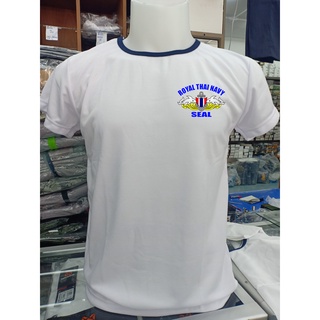เสื้อน๊อตทหารเรือ ผ้ายืด สกรีนลาย NAVY SEAL