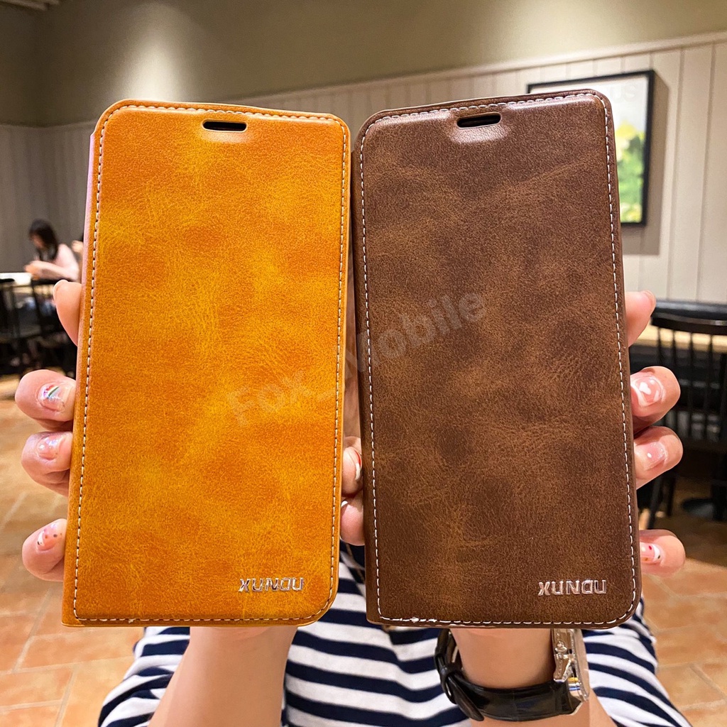 xundu-เคสฝาพับหนัง-samsung-note4-note5-note8-note9-note10-note20-note20ultra-note10lite-a7-2018-a9-2018-เคสซัมซุง