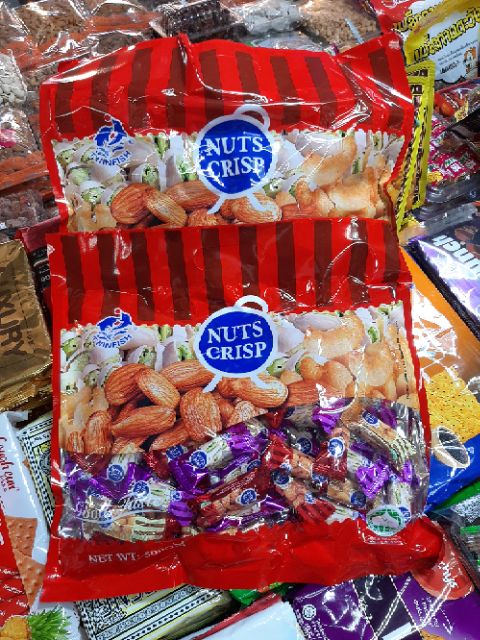 ถั่วตุ๊บตั๊บnuts-crispยกลัง-ราคาส่ง-500g-24แพ็ค