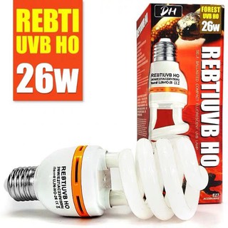 ราคาREBTI UVB HO 26W หลอดไฟ UVB HO ความแรงมากกว่า 10.0 สำหรับเต่าบกและเบียร์ดดราก้อน​ (เท่าๆกับ ExoTerra UVB 26W 200)