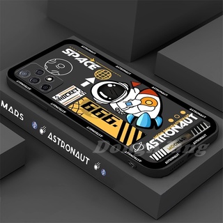 เคสโทรศัพท์มือถือ ซิลิโคนนุ่ม ลายจรวดนักบินอวกาศ สําหรับ Samsung A04S A13 A03 A03S A23 A22 A21S A12 A02S A11 A51 A10 A30 A50 A52 A20S A10S M12 J4 Plus J7 Pro DGX