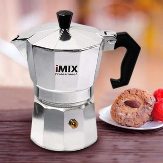 หม้อต้มกาแฟสด มอคค่าพอท (MOKA POT) อลูมิเนียม 3 ถ้วย