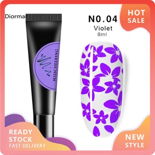 DIO Stamping Printing Painted Gel Template Semi Permanent Soak Off Nail Art Polish