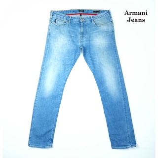 ยีนส์ Armani เอว 37-38 สีฟอก ผ้านุ่ม ยืด ขาเดฟ