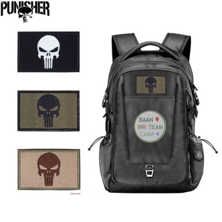 อาร์ม ตีนตุ๊กแก Punisher พันนิชเชอร์ เสื้อ กระเป๋า อาม หมวก ธง แขน ทหาร ตำรวจ ทหาร army กองทัพ หน่วยรบ หัวกระโหลก กะโหลก