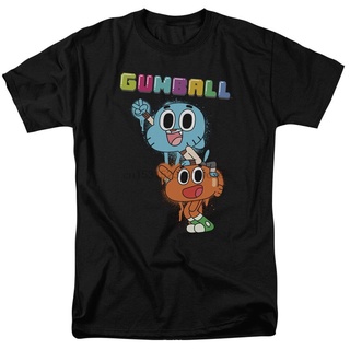 เสื้อยืดผ้าฝ้ายพิมพ์ลายคลาสสิก เสื้อยืด พิมพ์ลายการ์ตูน Amazing World Of Gumball Gumball Spray แฟชั่นสําหรับผู้ชาย และผู