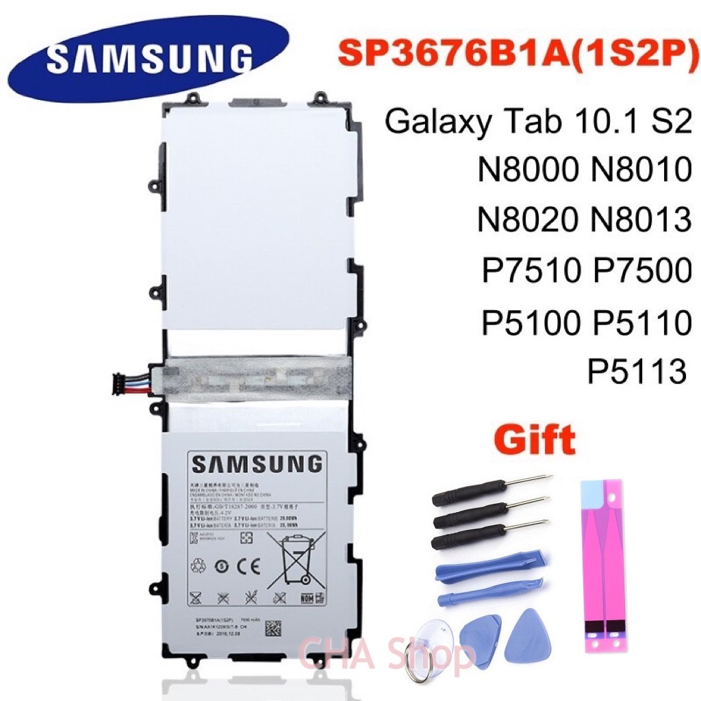 แบตแท้ซัมซุง-แบตเตอรี่-samsung-galaxy-tab-note-10-1-n8000-p7500-n8010-n8020-p7510-p5100-p5110-sp3676b1a-1s2p-7000mah