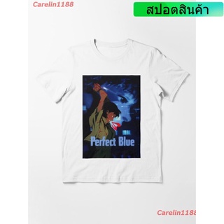 2022 Perfect Blue Poster Essential T-Shirt เสื้อยืดพิมพ์ลายการ์ตูนมังงะ ดผ้าเด้ง คอกลม cotton ความนิยม sale Unisex