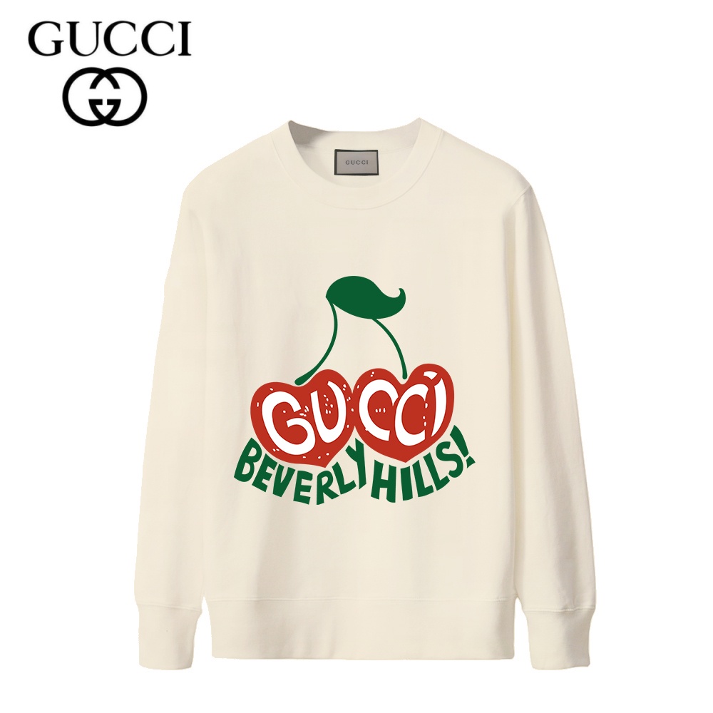 เสื้อสเวตเชิ้ตแฟชั่นผ้าฝ้าย-unisex-คอกลมพิมพ์ลาย-gucc