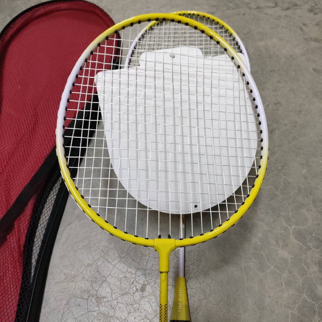 badminton-ไม้แบต-ไม้แบตคู่-ไม้แบดมินตันคู่-พร้อมกระเป๋าใส่-ด้ามจับถนัดมือ