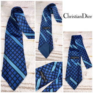 🧣: CHRISTIAN DIOR ties silk แท้💯%