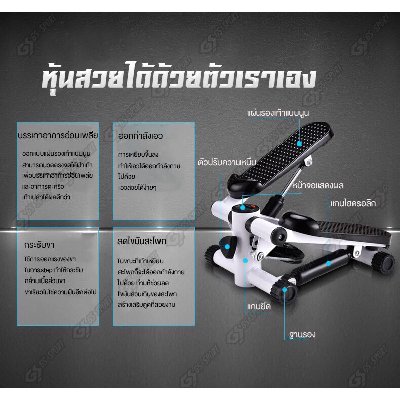 ภาพหน้าปกสินค้าเครื่องออกกำลังกายแบบก้าวเหยียบ เครื่องออกกำลังกายแบบก้าวเหยียบ Bicycle mini Stepper จากร้าน dehigh บน Shopee