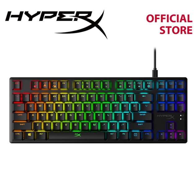 รูปภาพสินค้าแรกของHyperX Alloy Origins Core RGB - Mechanical Gaming Keyboard, Blue Switch, คีย์บอร์ดเกมมิ่ง ไทย/eng (HX-KB7BLX-TH)
