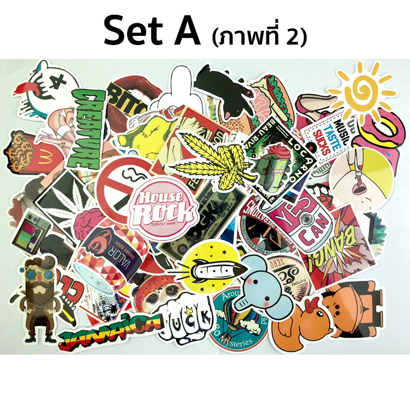 ชุด-sticker-ติดกระเป๋าเดินทาง-notebook-รถ-ตู้-ฯลฯ