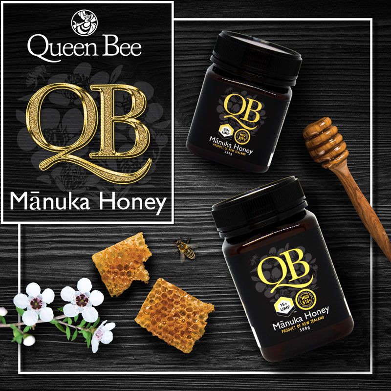 queen-bee-manuka-honey-umf10-น้ำผึ้งมานูก้า-แบรนด์-ควีนบี-รสชาติอร่อยหวานหอมกลมกล่อมต่างจากแบรนด์อื่น-แท้นิวซีแลนด์